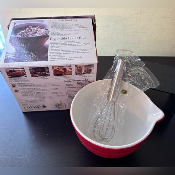 NIB Gourmet du Village Whisk & Bowl Set with box. - Picture 9 of 13